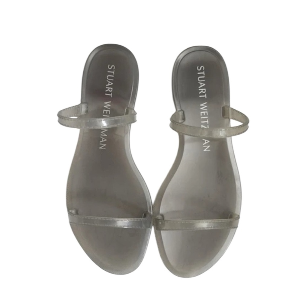 Stuart Weitzman Sandals Clear Slip On Sandals Flip Flops Slides